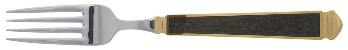 Krystallos-Black (Stainless, Gold Accent) Fork by Yamazaki-1