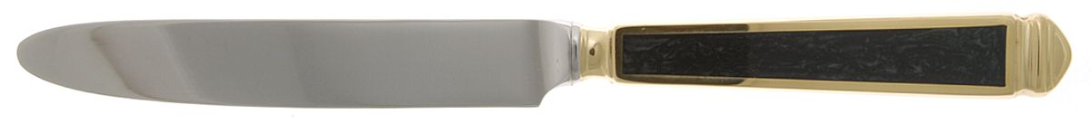 Krystallos-Black (Stainless, Gold Accent) New French Hollow Knife by Yamazaki-1