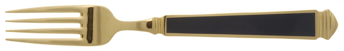 Krystallos-Black (Gold Electroplate) Fork by Yamazaki-1