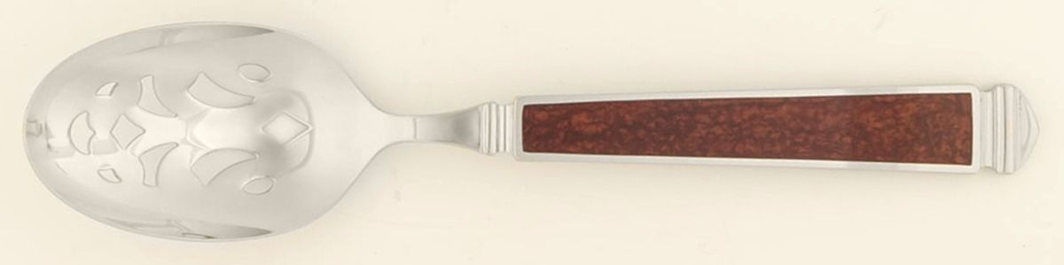 Krystallos-Cinnabar (Stainless) Pierced Tablespoon (Serving Spoon) by Yamazaki-1