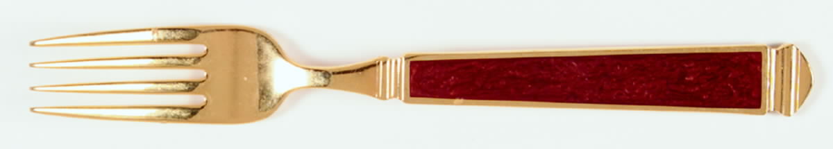 Krystallos-Cinnabar (Gold Electroplate) Fork by Yamazaki-1