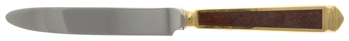 Krystallos-Cinnabar (Gold Electroplate) New French Hollow Knife by Yamazaki-1