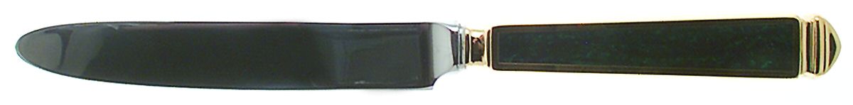 Krystallos-Malachite (Gold Electroplate) New French Hollow Knife by Yamazaki-1