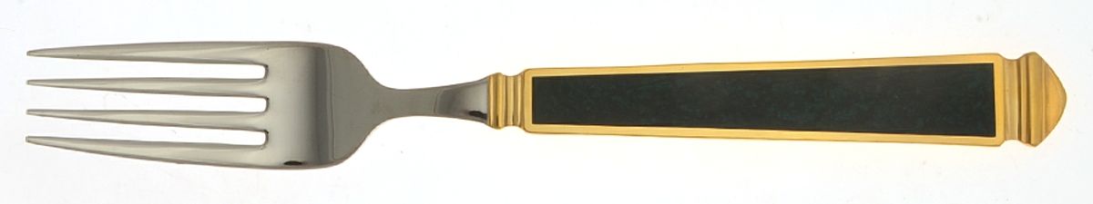 Krystallos-Malachite (Stainless, Gold Accent) Fork by Yamazaki-1