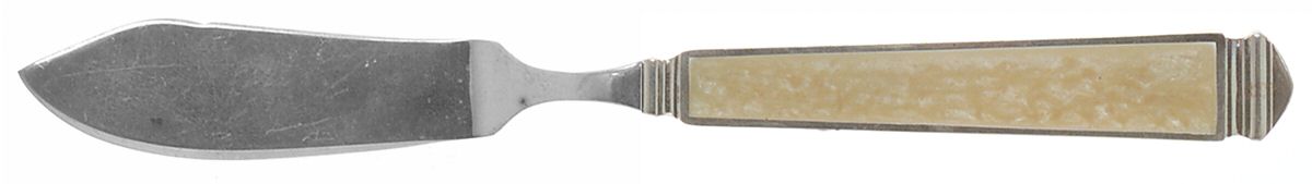 Krystallos-Pearl (Silverplate) Flat Handle Master Butter Knife by Yamazaki-1