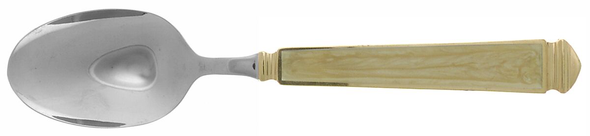Krystallos-Pearl (Stainless, Gold Accent) Teaspoon by Yamazaki-1