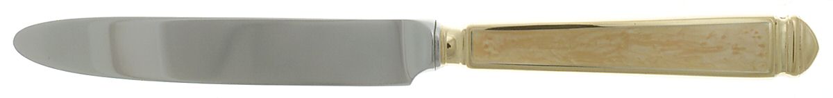Krystallos-Pearl (Stainless, Gold Accent) New French Hollow Knife by Yamazaki-1