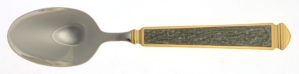 Krystallos-Slate Blue (Stainless, Gold Accent) Teaspoon by Yamazaki-1