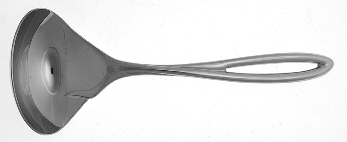 L'Fleur-Gold (Stainless, Gold Accent) Solid Gravy Ladle by Yamazaki-1