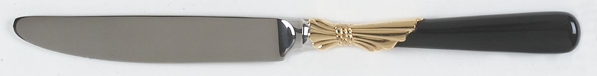 Lindi (Stainless-Black Handle-Gold Accent) New French Hollow Knife by Yamazaki-1