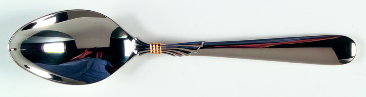 Lindi (Stainless, Gold Knot Accent) Teaspoon by Yamazaki-1
