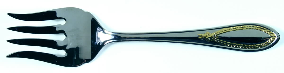 Mayfaire (Stainless) Medium Solid Cold Meat Serving Fork by Yamazaki-1