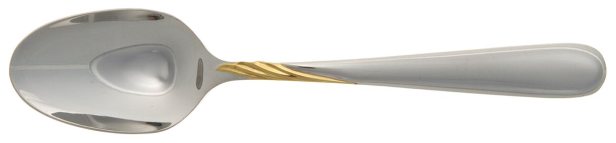 Millennium (Stainless, Gold) Place/Oval Soup Spoon by Yamazaki-1