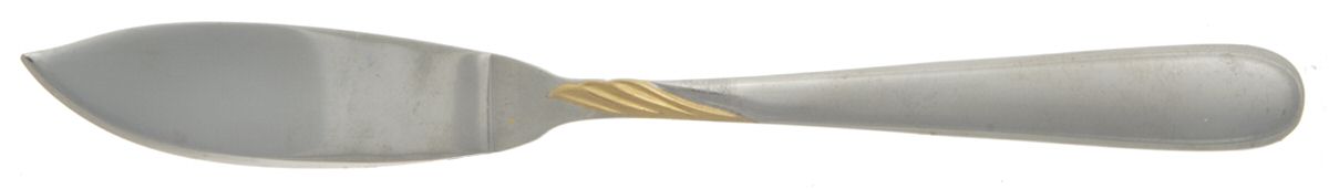 Millennium (Stainless, Gold) Flat Handle Master Butter Knife by Yamazaki-1