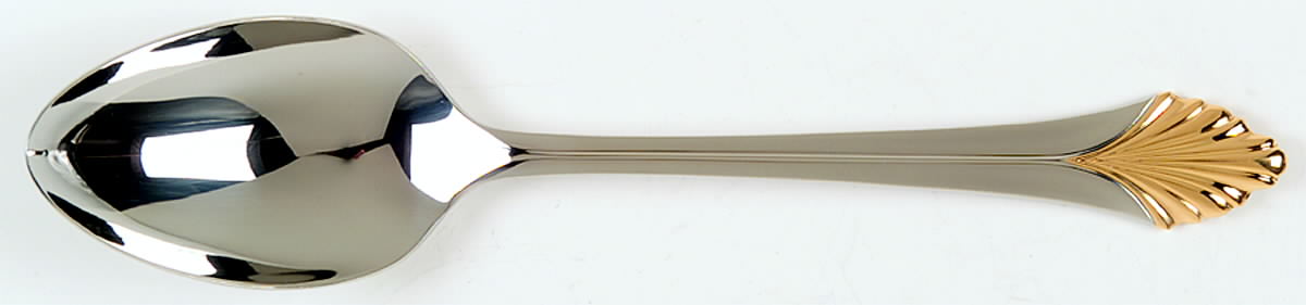 Monique Gold (Stainless-Gold Accent) Tablespoon (Serving Spoon) by Yamazaki-1