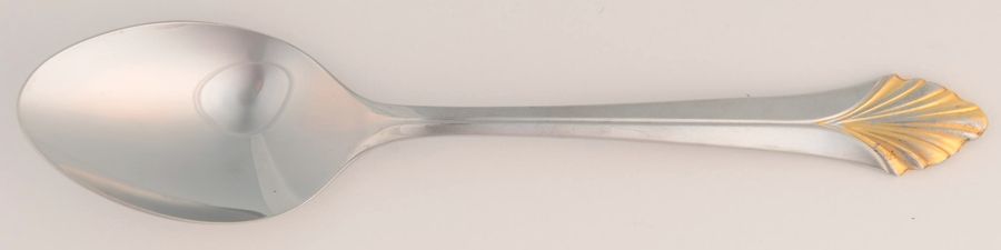 Monique Gold (Stainless-Gold Accent) Place/Oval Soup Spoon by Yamazaki-1