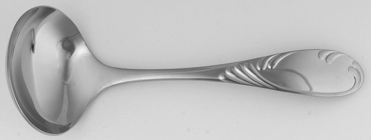 Nicole (Stainless) Solid Gravy Ladle by Yamazaki-1