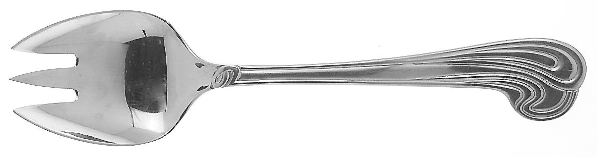 Nimbus (Stainless) Solid Serving Fork by Yamazaki-1