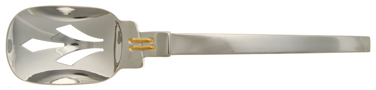 Odyssey-Gold (Stainless, Gold Accent) Pierced Tablespoon (Serving Spoon) by Yamazaki-1