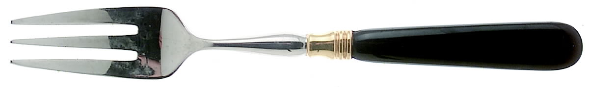 Old Denmark-Black (Stainless, Gold Accent) Individual Salad Fork by Yamazaki-1