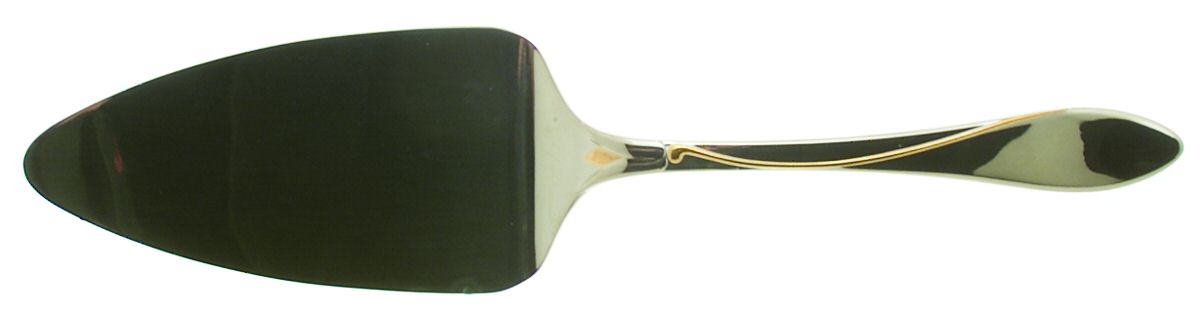 Raceme (Stainless, Gold Accent) Solid Pastry Server by Yamazaki-1