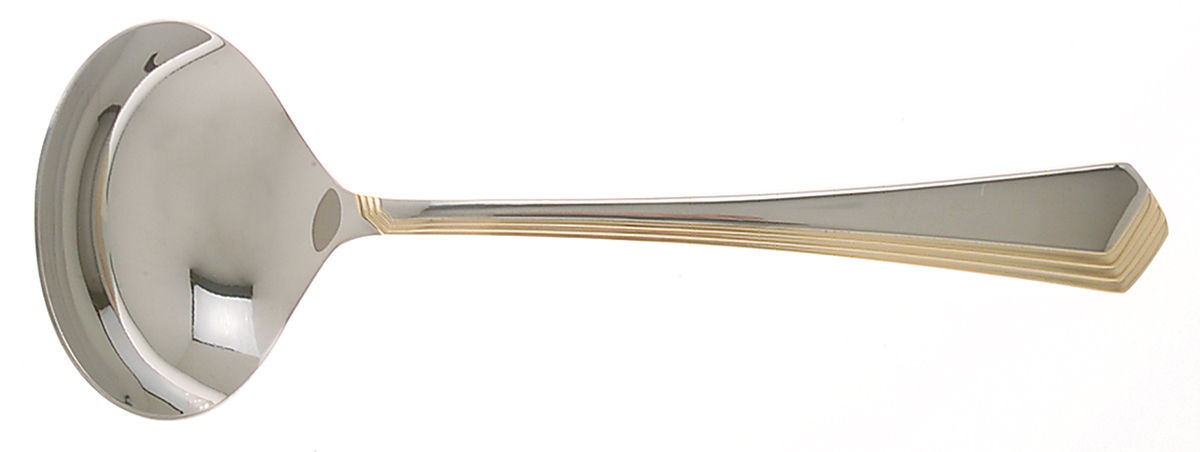 Ramona Gold (Stainless) Solid Gravy Ladle by Yamazaki-1