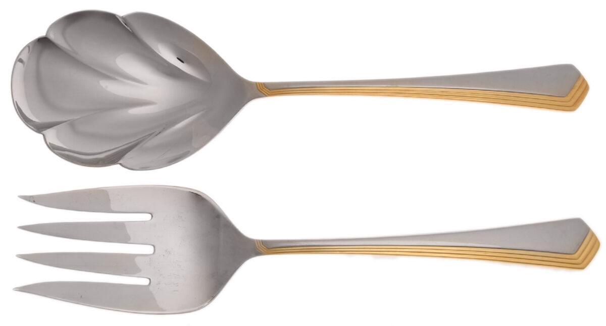 Ramona Gold (Stainless) Solid Serving Set by Yamazaki-1