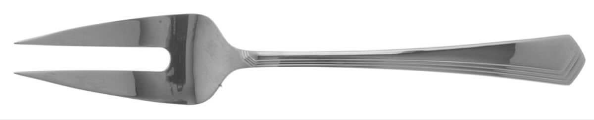 Ramona (Stainless) Large Solid Cold Meat Serving Fork by Yamazaki-1