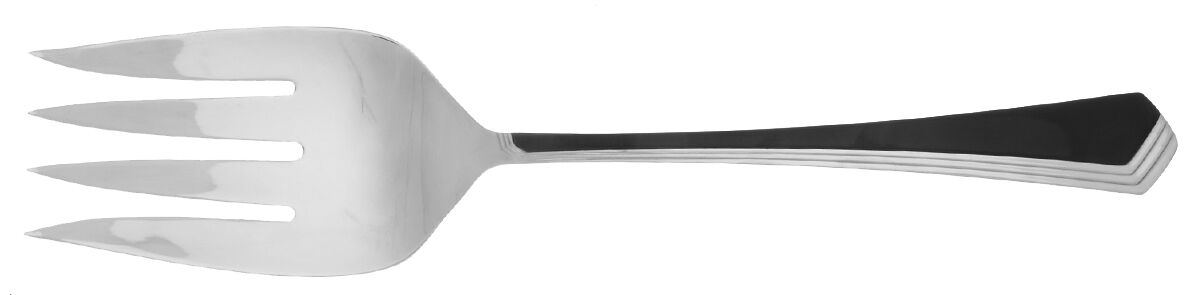 Ramona (Stainless-Black Accent) Solid Serving Fork by Yamazaki-1