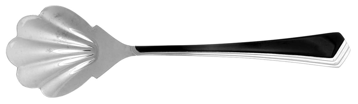 Ramona (Stainless-Black Accent) Sugar Shell Spoon by Yamazaki-1