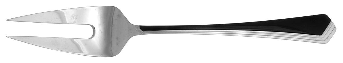 Ramona (Stainless-Black Accent) Large Solid Cold Meat Serving Fork by Yamazaki-1