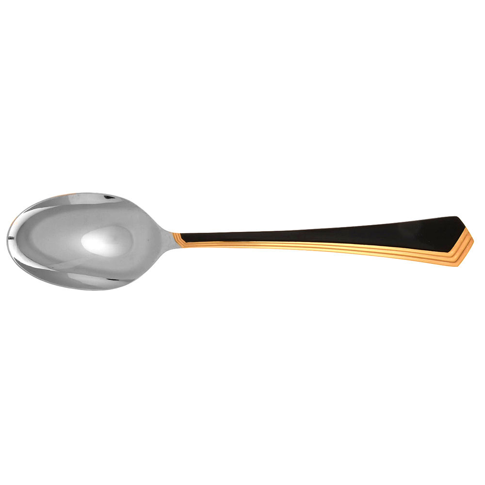 Ramona (Stainless-Black Handle-Gold Accent) Teaspoon by Yamazaki-1