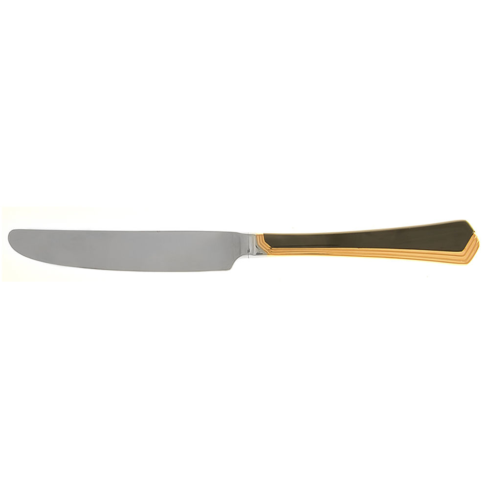 Ramona (Stainless-Black Handle-Gold Accent) New French Hollow Knife by Yamazaki-1