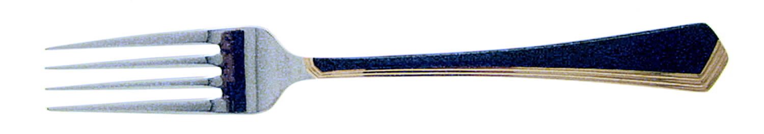 Ramona (Stainless-Black Handle-Gold Accent) Fork by Yamazaki-1