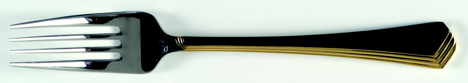 Ramona (Stainless-Black Handle-Gold Accent) Individual Salad Fork by Yamazaki-1
