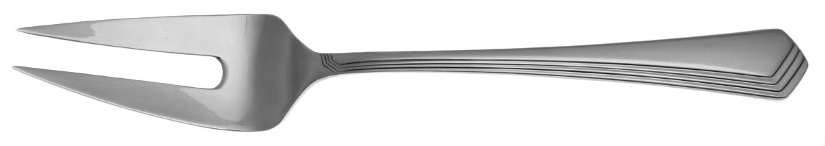 Ramona (Silverplate) Large Solid Cold Meat Serving Fork by Yamazaki-1