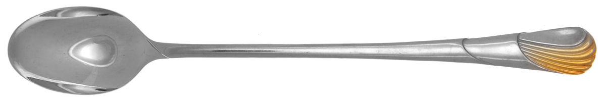 Seawinds (Stainless-Gold Accent) Iced Tea Spoon by Yamazaki-1