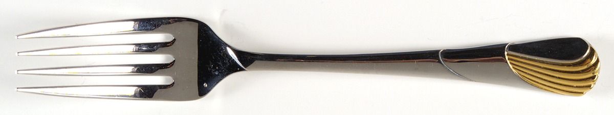 Seawinds (Stainless-Gold Accent) Individual Salad Fork by Yamazaki-1
