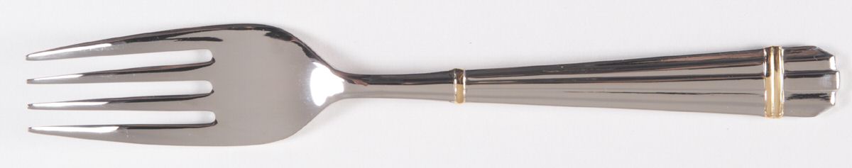 Stanford (Stainless, Gold Accent) Individual Salad Fork by Yamazaki-1