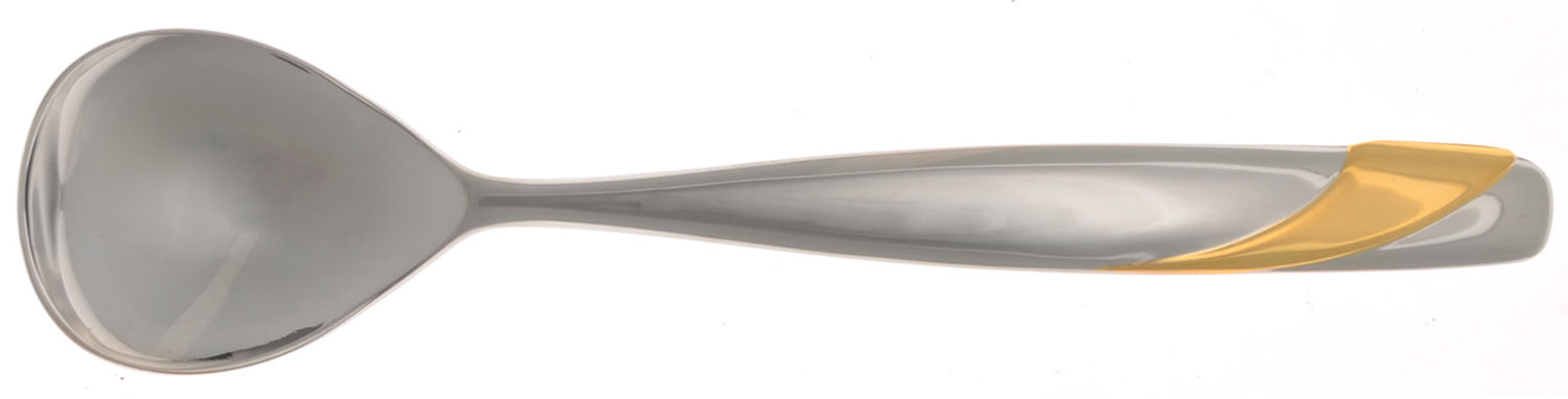 Summer Wind-Gold (Stainless, Gold Accent) Sugar Spoon by Yamazaki-1