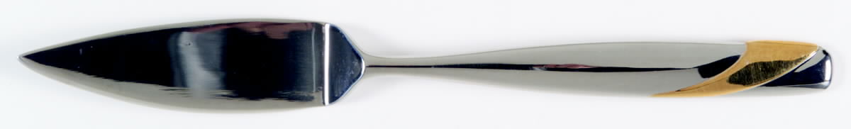 Summer Wind-Gold (Stainless, Gold Accent) Flat Handle Master Butter Knife by Yamazaki-1