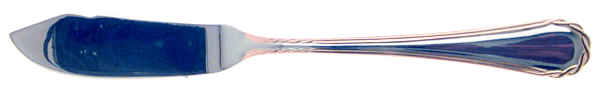 Tasha (Stainless, Gold Accent) Flat Handle Master Butter Knife by Yamazaki-1