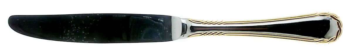 Tasha (Stainless, Gold Accent) Modern Hollow Knife by Yamazaki-1