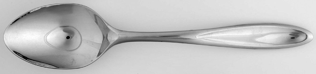 Toscany-Solari-Glossy (Stainless) Solid Serving Spoon by Yamazaki-1