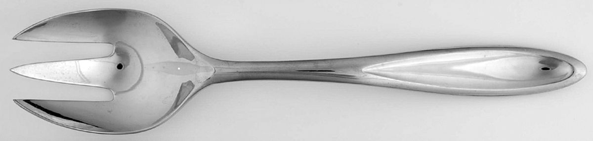 Toscany-Solari-Glossy (Stainless) Solid Serving Fork by Yamazaki-1