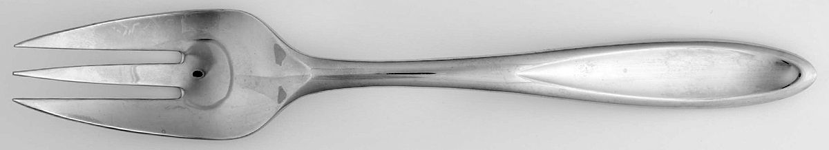 Toscany-Solari-Glossy (Stainless) Large Solid Cold Meat Serving Fork by Yamazaki-1