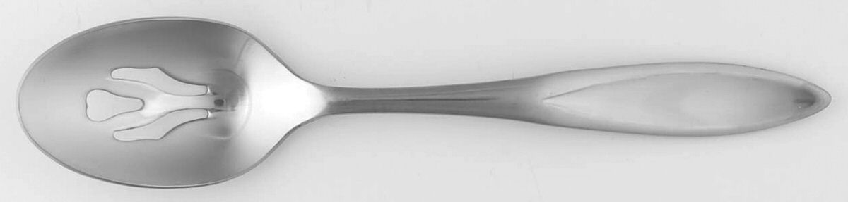 Toscany-Solari-Glossy (Stainless) Pierced Tablespoon (Serving Spoon) by Yamazaki-1