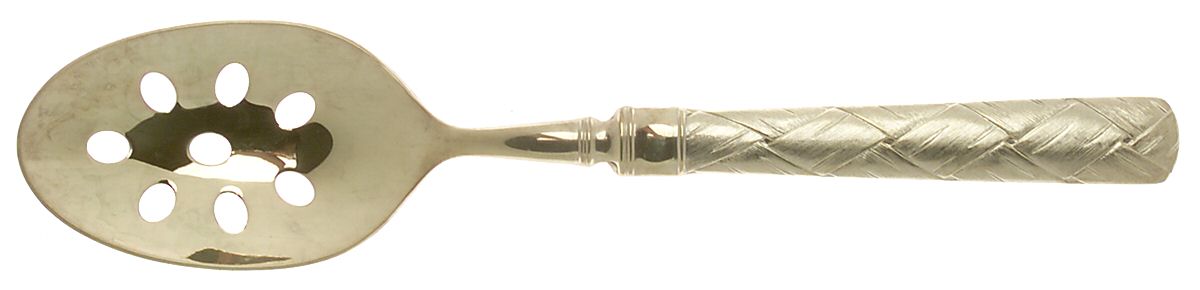 Troika-Atria (Gold Electroplate) Pierced Tablespoon (Serving Spoon) by Yamazaki-1