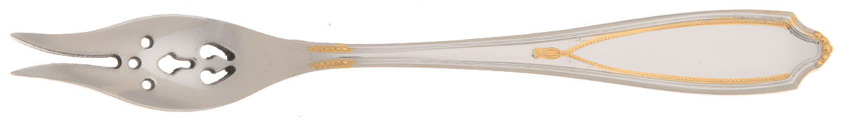Victoria Gold (Stainless, Gold Accent) Olive Fork with Short Handle HC by Yamazaki-1