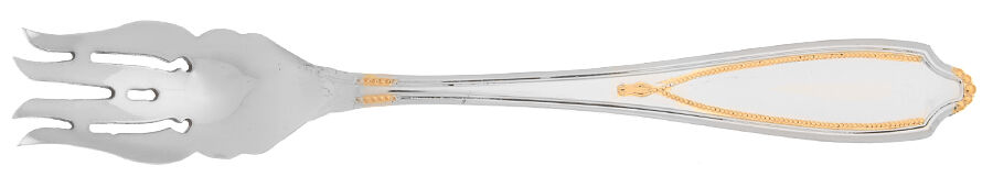 Victoria Gold (Stainless, Gold Accent) Dessert Fork HC by Yamazaki-1